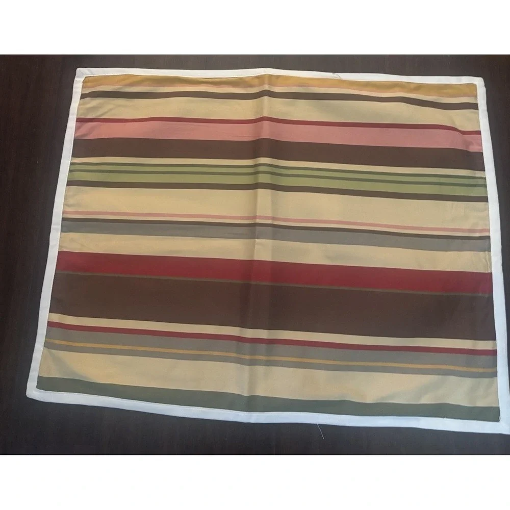 Pottery Barn Duncan Stripe Standard Pillow Sham Brown Yellow Red Green Southwest